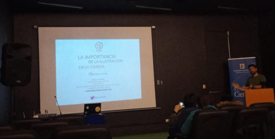 Felipe Serrano en conferencia sobre ilustración científica